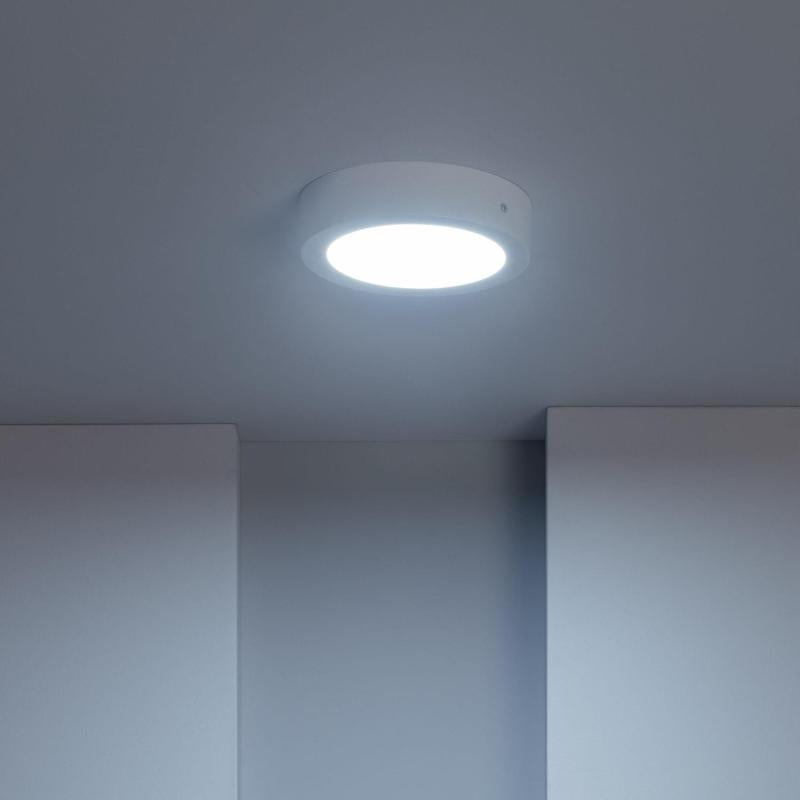 Plafon LED 12W Circular SwitchCCT Seleccionável Ø170 mm Regulação Compatível com Comando RF V2