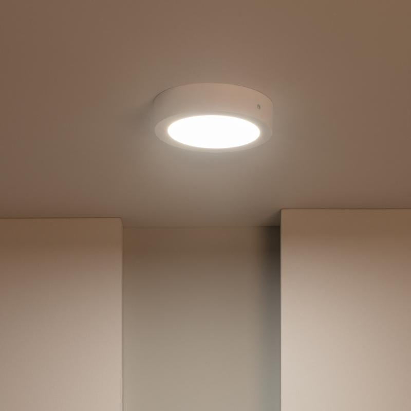 Plafon LED 12W Circular SwitchCCT Seleccionável Ø170 mm Regulação Compatível com Comando RF V2