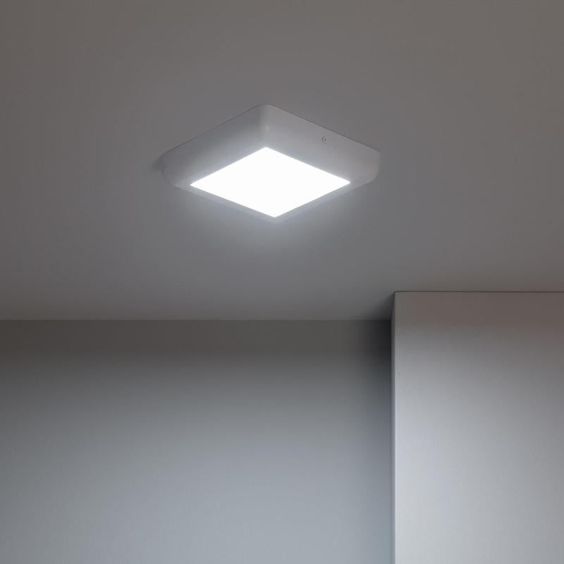 Plafón LED 12W Quadrado Metal 178x178 mm Design White