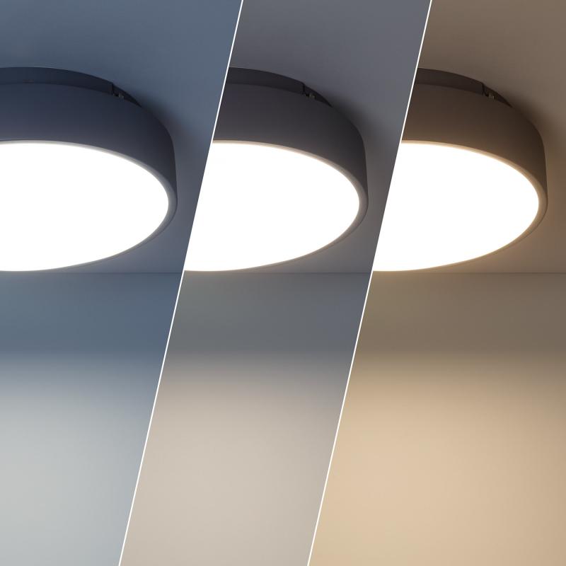 Plafon LED 15W Circular Metal Ø300 mm CCT Seleccionável Wingu