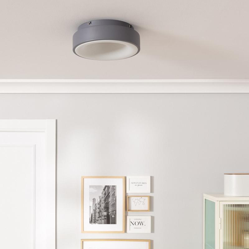 Plafon LED 15W Circular Metal Ø300 mm CCT Seleccionável Wingu