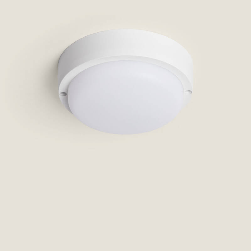 Plafon LED 15W Circular para Exterior Ø140 mm IP65 Hublot White