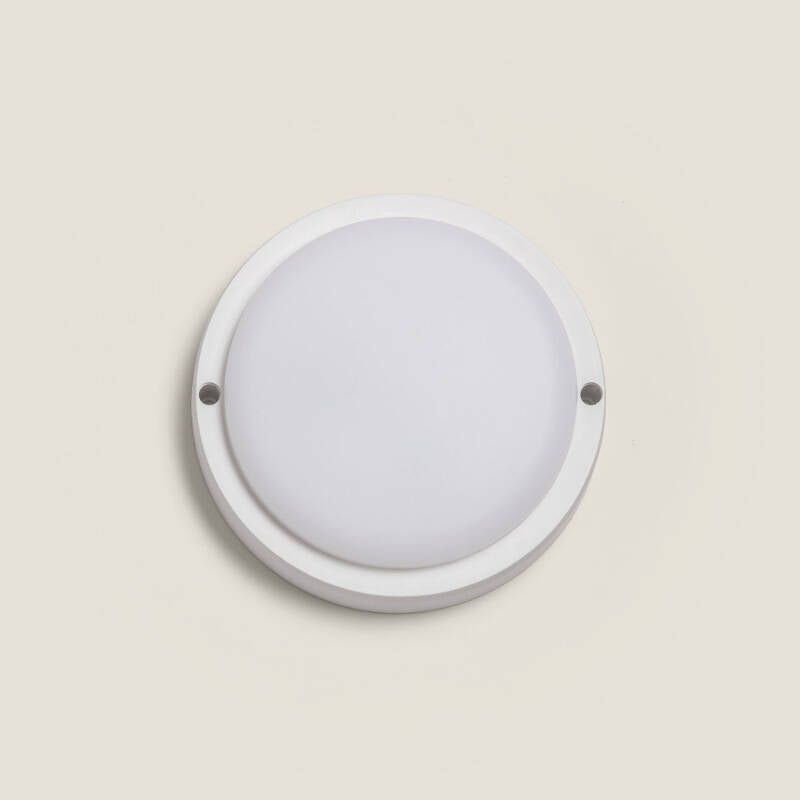 Plafon LED 15W Circular para Exterior Ø140 mm IP65 Hublot White