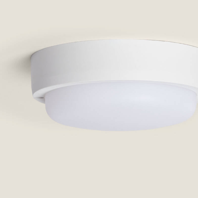 Plafon LED 15W Circular para Exterior Ø140 mm IP65 Hublot White