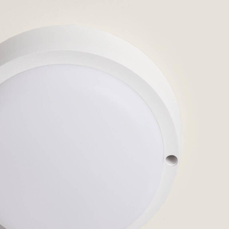Plafon LED 15W Circular para Exterior Ø140 mm IP65 Hublot White