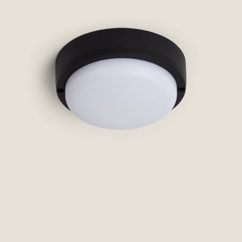 Plafon LED 15W Circular para Exterior Ø140 mm IP65 Hublot Black