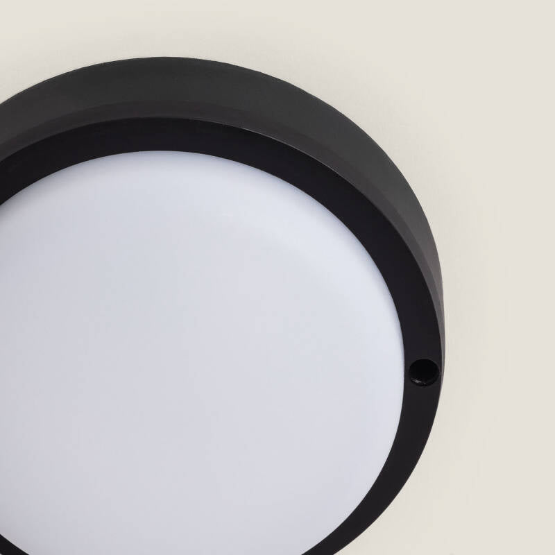 Plafon LED 15W Circular para Exterior Ø140 mm IP65 Hublot Black