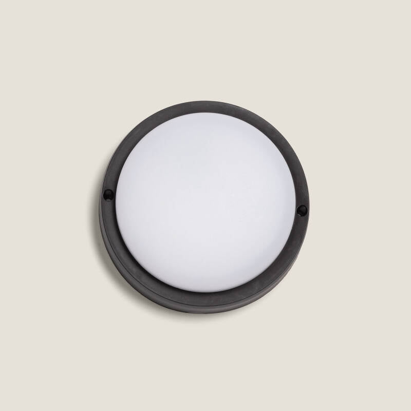 Plafon LED 15W Circular para Exterior Ø140 mm IP65 Hublot Black