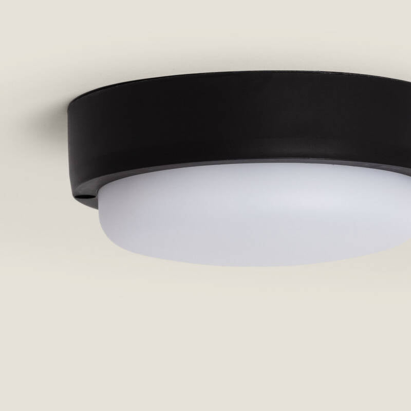 Plafon LED 15W Circular para Exterior Ø140 mm IP65 Hublot Black