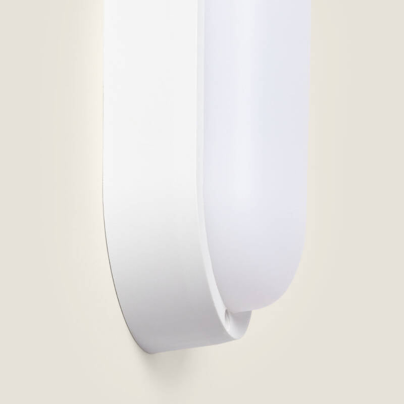 Plafon LED 15W Oval para Exterior 85x173 mm IP65 Hublot White