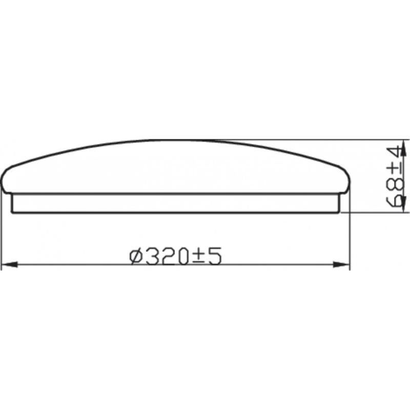 Plafón LED 17W IP44 PHILIPS Canopus