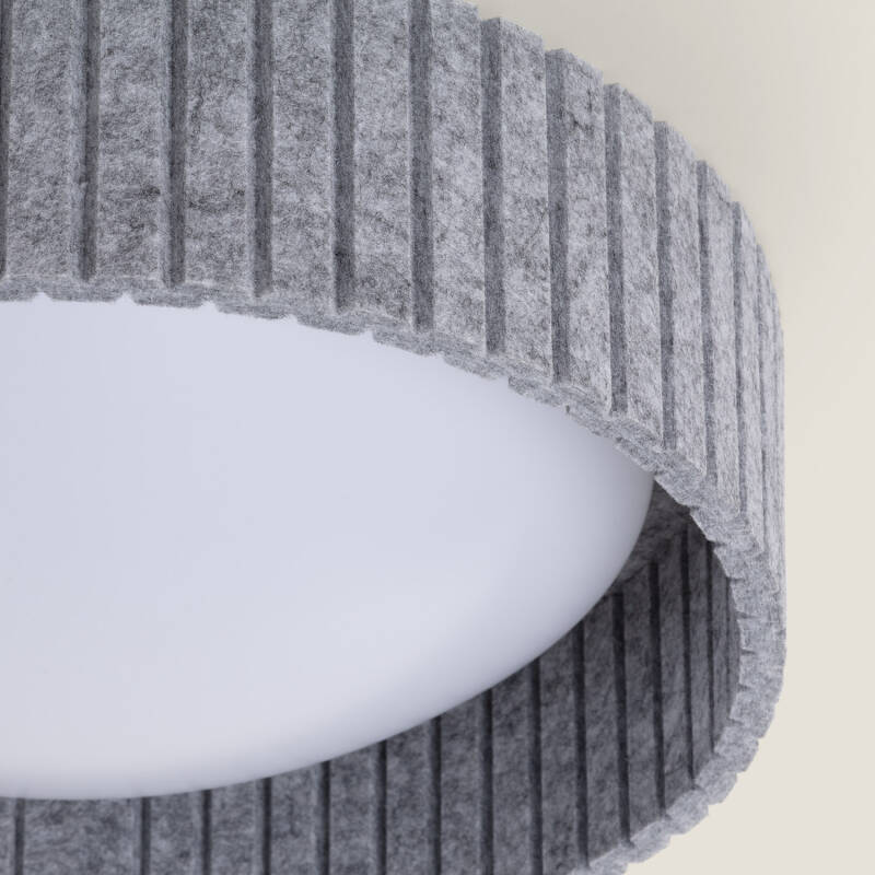 Plafon LED 18W Circular Fieltro Ø400 mm CCT Seleccionável Kaptyn