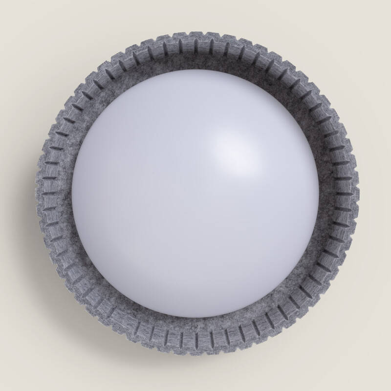 Plafon LED 18W Circular Fieltro Ø400 mm CCT Seleccionável Kaptyn