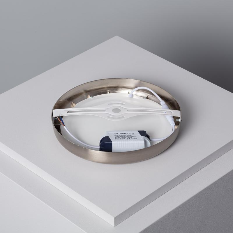 Plafón LED 18W Circular Metal Ø225 mm Design Silver
