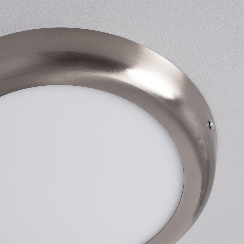 Plafón LED 18W Circular Metal Ø225 mm Design Silver