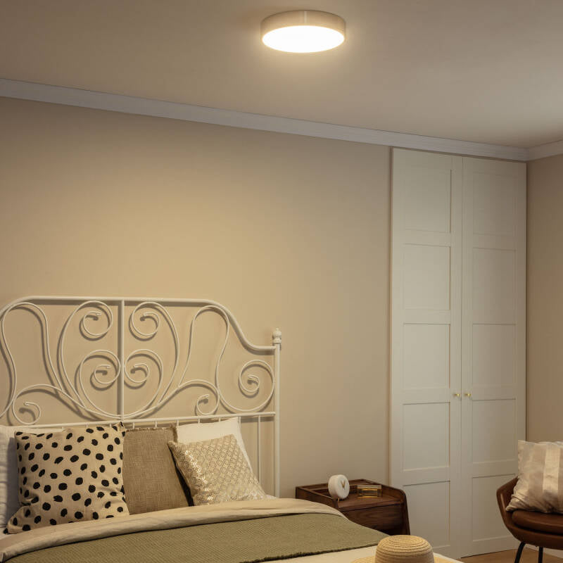 Plafón LED 18W Circular Metal Ø300mm CCT Seleccionável Haydn