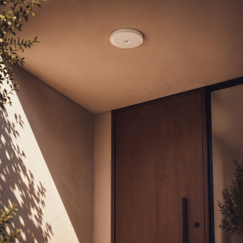 Plafon LED 18W Circular Ø290 mm No Flicker com Sensor de Movimento PIR e Crepuscular