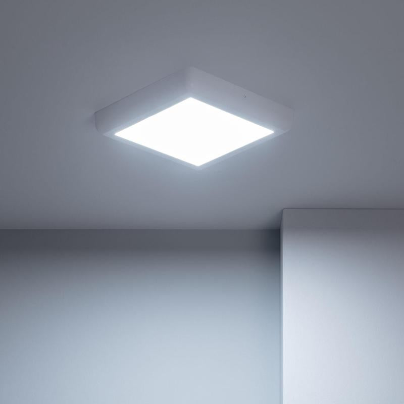 Plafón LED 18W Quadrado Metal 225x225 mm Design White