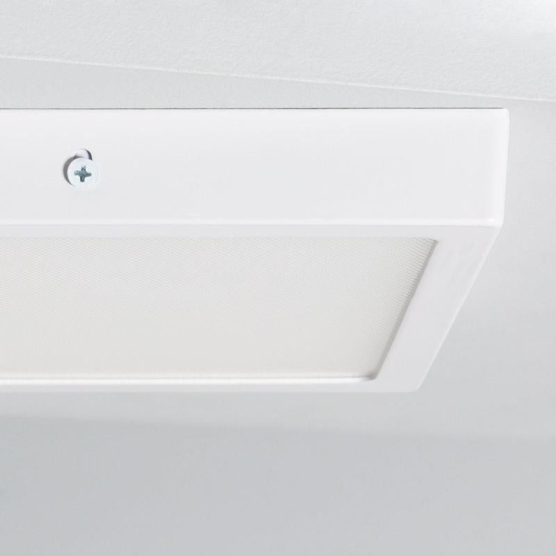 Plafón LED 18W Quadrado Superslim (CRI90) Microprismático CCT Seleccionável (UGR17) 205x205 mm