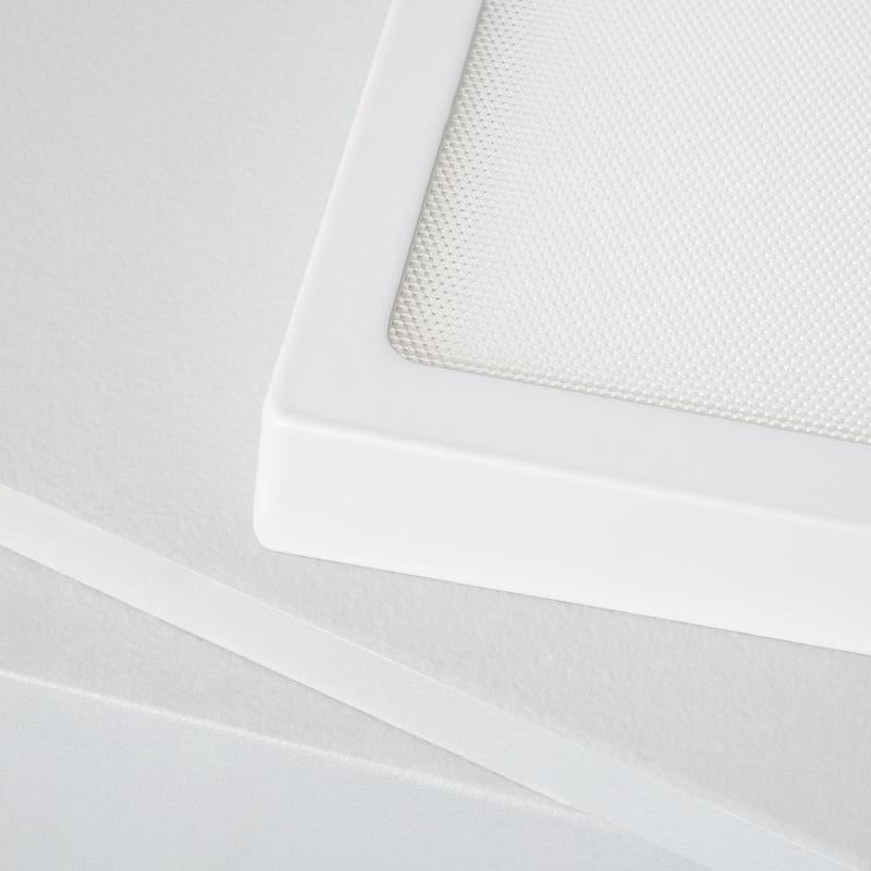 Plafón LED 18W Quadrado Superslim (CRI90) Microprismático CCT Seleccionável (UGR17) 205x205 mm