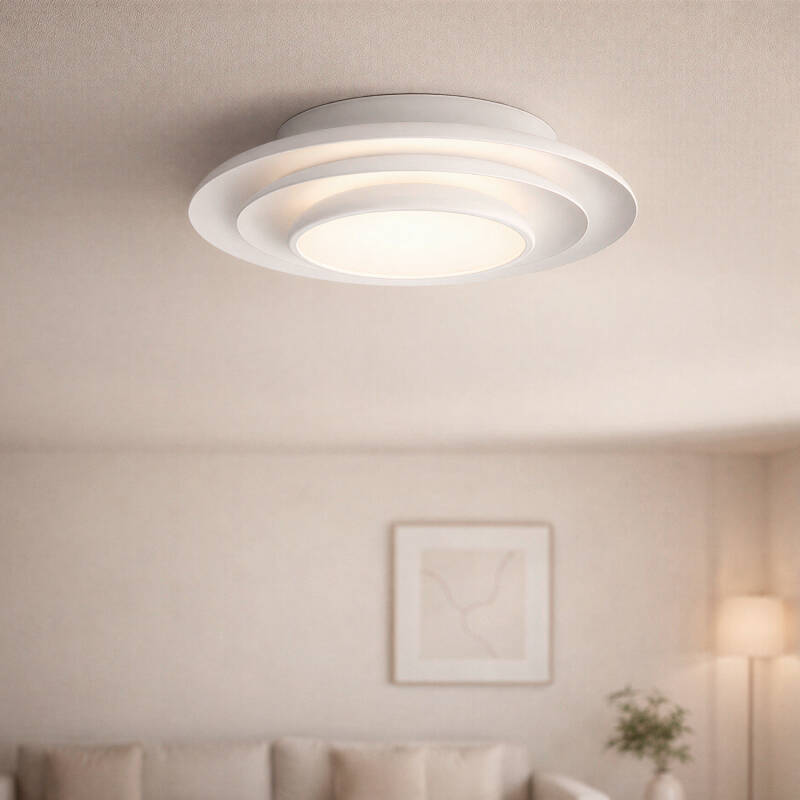 Plafón LED 20W Circular Metal Ø300 mm CCT Seleccionável Telmor