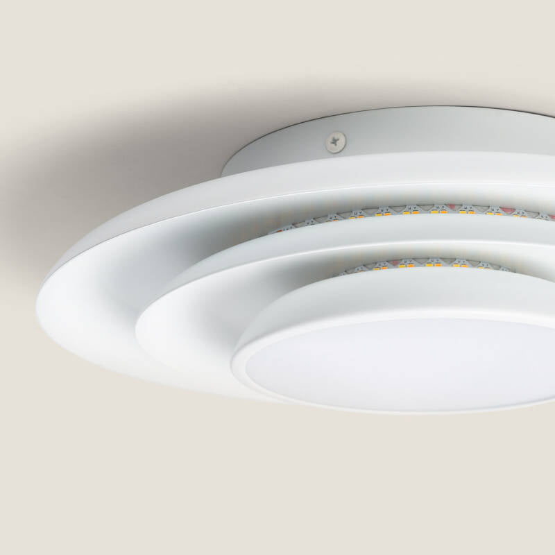 Plafón LED 20W Circular Metal Ø300 mm CCT Seleccionável Telmor