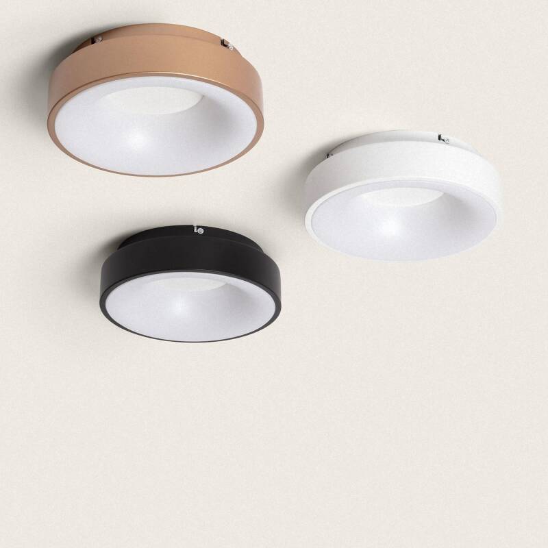 Plafón LED 20W Circular em Alumínio Ø300 mm CCT Selecionável Jacob