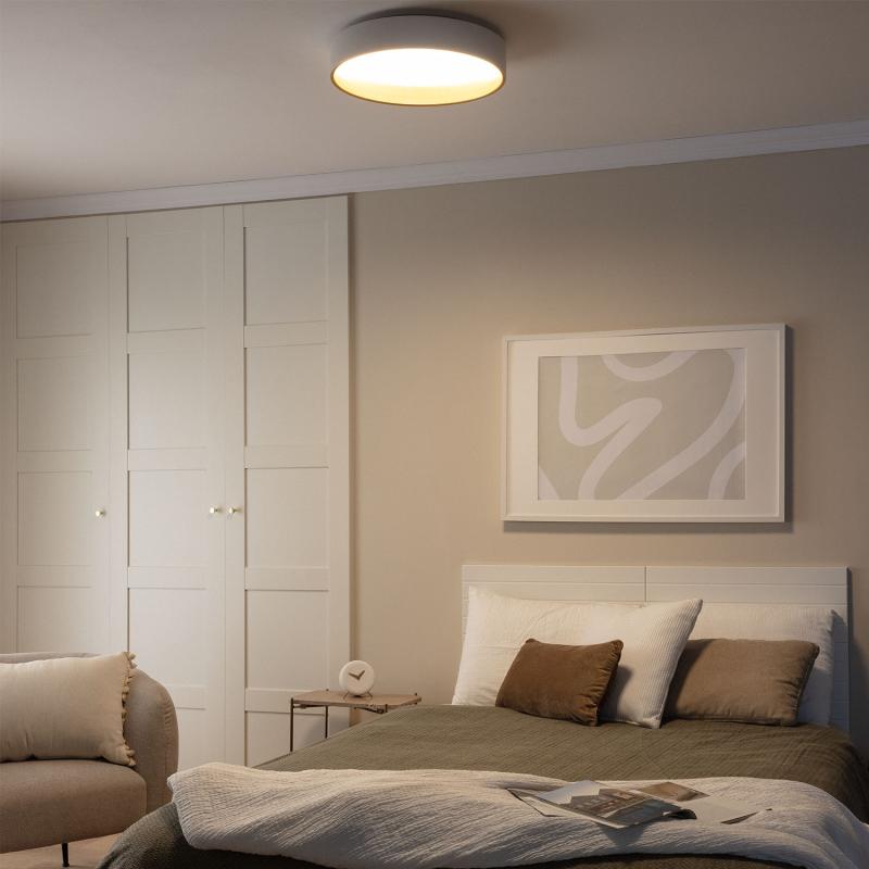 Plafon LED 20W Circular Metal Ø450 mm CCT Seleccionável Broadway