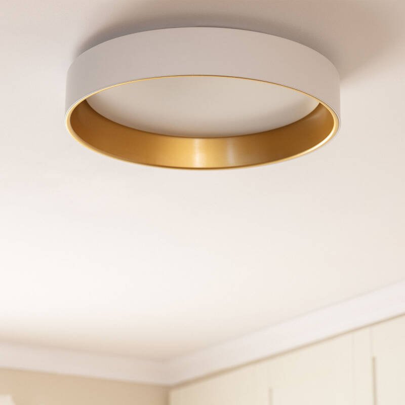 Plafon LED 20W Circular Metal Ø450 mm CCT Seleccionável Broadway