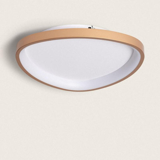 Plafón LED oval de 20W em Alumínio Ø420 mm com CCT selecionável Owen