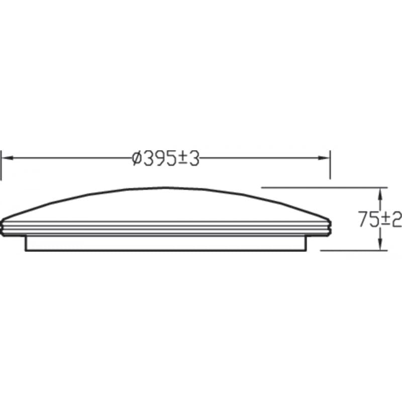 Plafón LED 23W CCT Seleccionável PHILIPS Toba Slim com Controlo Remoto