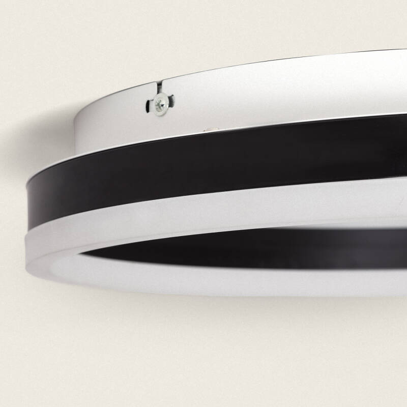 Plafon LED 24W Circular Metal CCT Seleccionável Zuse