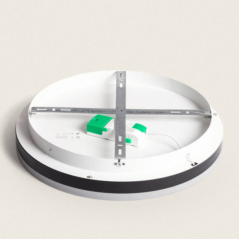 Plafon LED 24W Circular Metal CCT Seleccionável Zuse