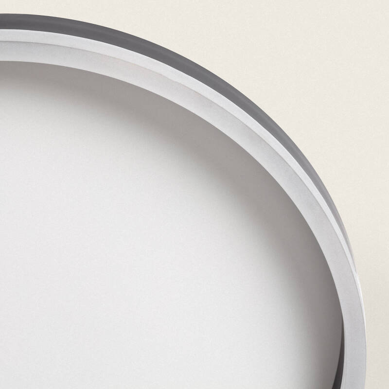 Plafon LED 24W Circular Metal CCT Seleccionável Zuse