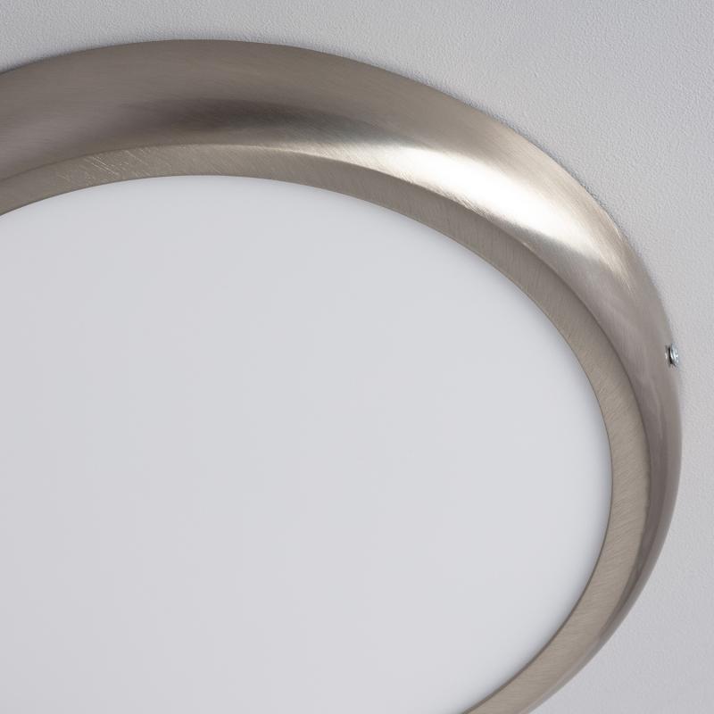 Plafón LED 24W Circular Metal Ø300 mm Design Silver