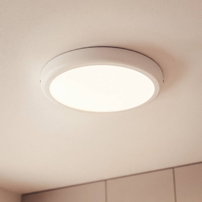 Plafón LED 24W Circular Metal Ø300 mm Design White