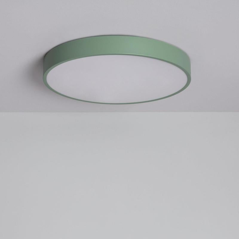 Plafon LED 24W Circular Metal Ø400 mm CCT Seleccionável Iris
