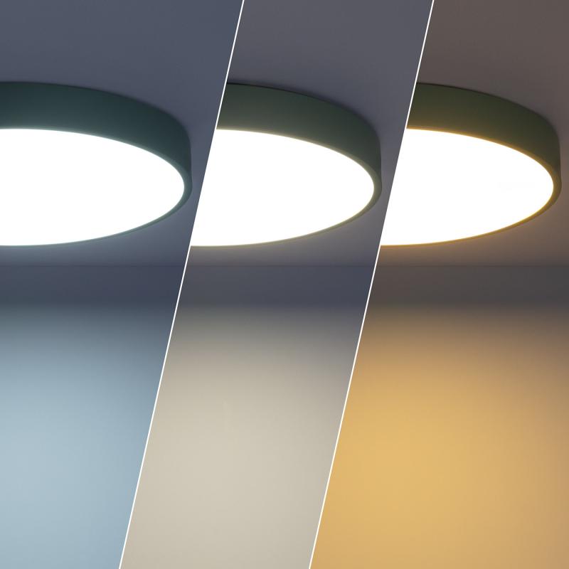 Plafon LED 24W Circular Metal Ø400 mm CCT Seleccionável Iris
