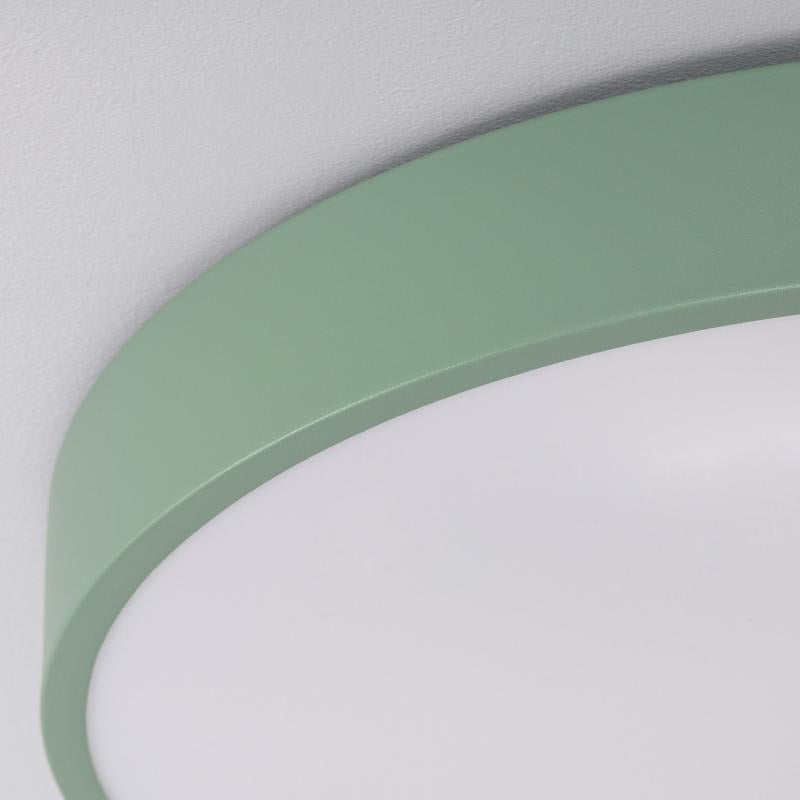 Plafon LED 24W Circular Metal Ø400 mm CCT Seleccionável Iris