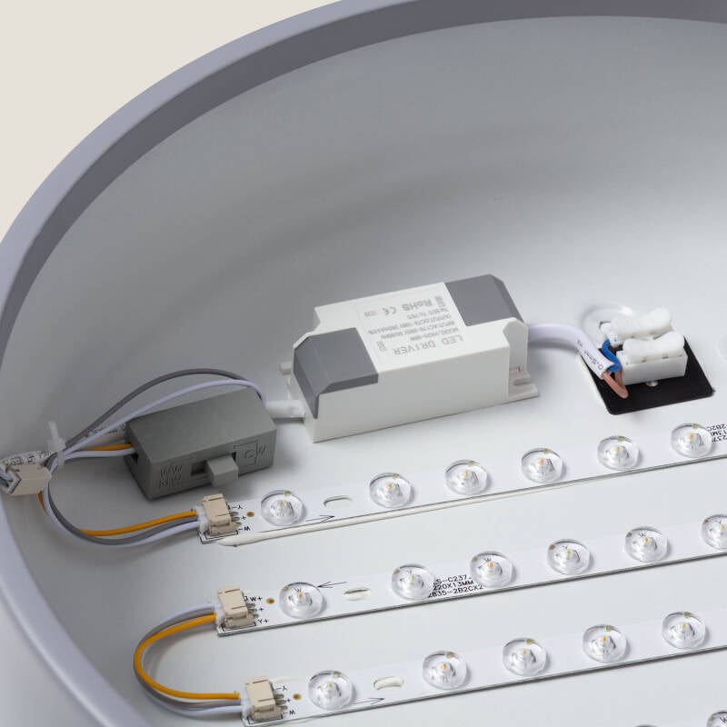 Plafon LED 24W Metal Ø350 mm CCT Seleccionável Eyelight