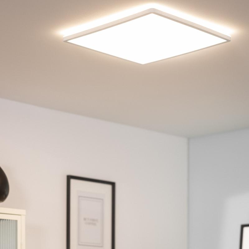 Plafon LED 24W Quadrado SwitchCCT Seleccionável 420x420 mm Duas Caras
