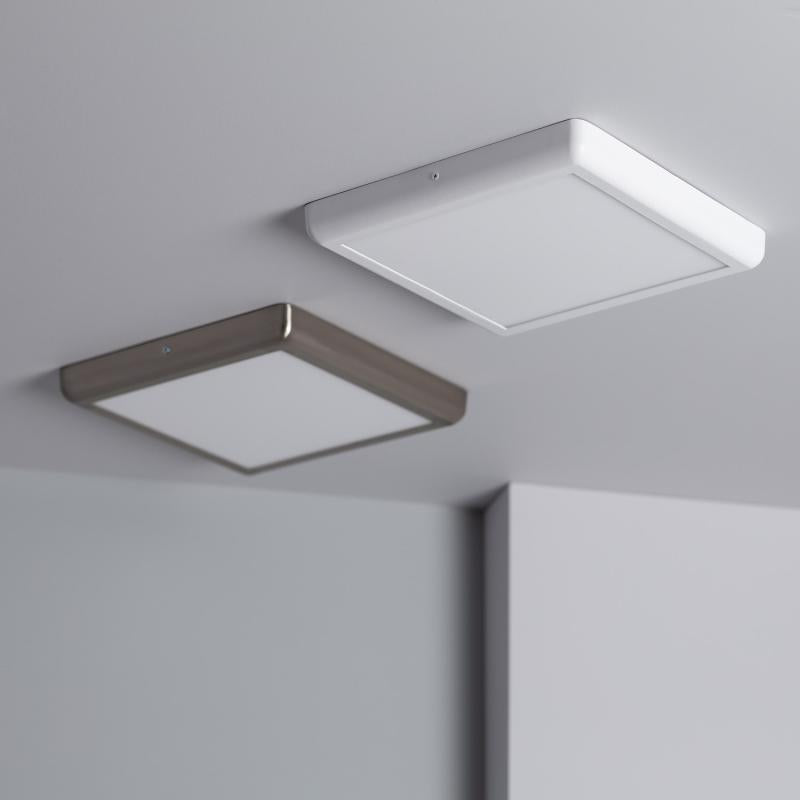 Plafón LED 24W Quadrado Metal 300x300 mm Design White