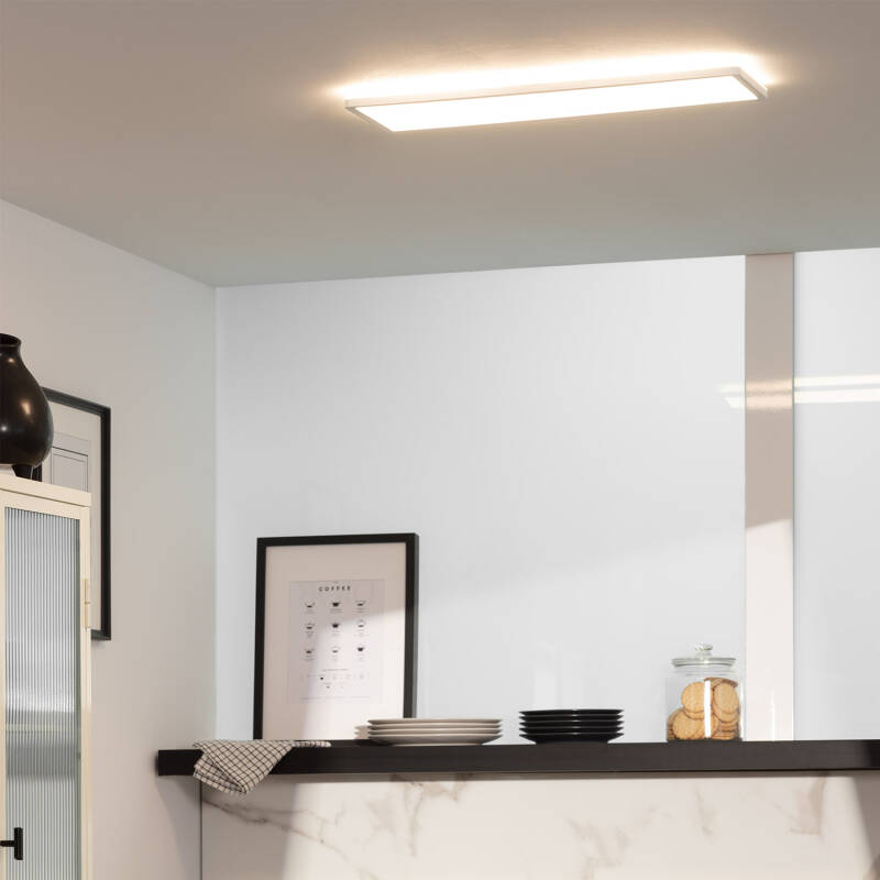 Plafon LED 24W Retangular SwitchCCT Seleccionável 580x200 mm Dupla Cara