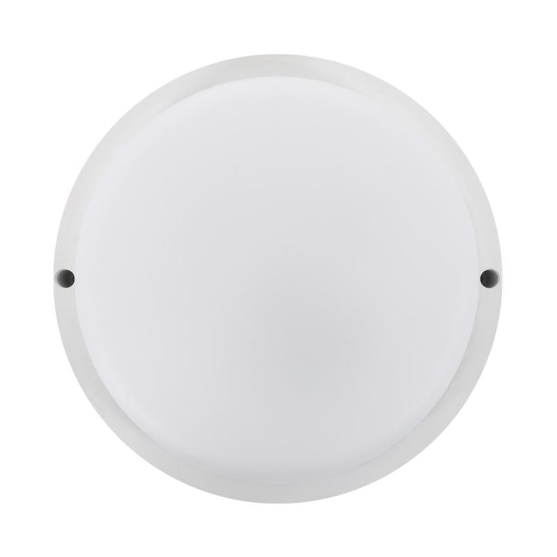Plafón LED 25W Circular para Exterior Ø175 mm IP65 com Detector de Movimento Hublot White
