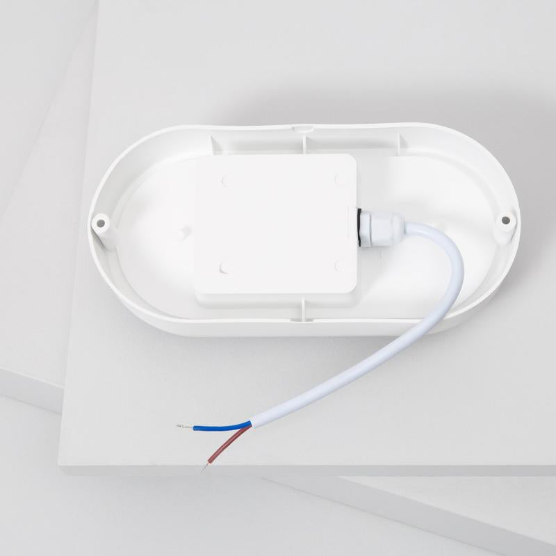 Plafon LED 25W Oval Exterior 96x198 mm IP65 Hublot White