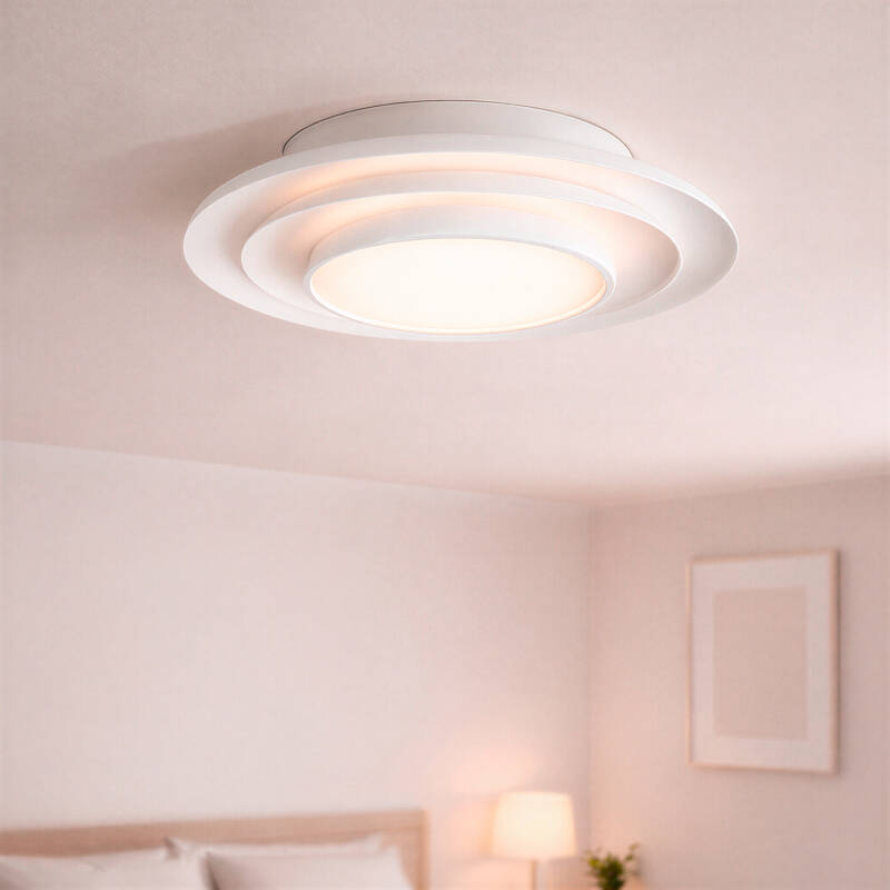 Plafon LED 26W Circular Metal Ø400 mm CCT Seleccionável Telmor