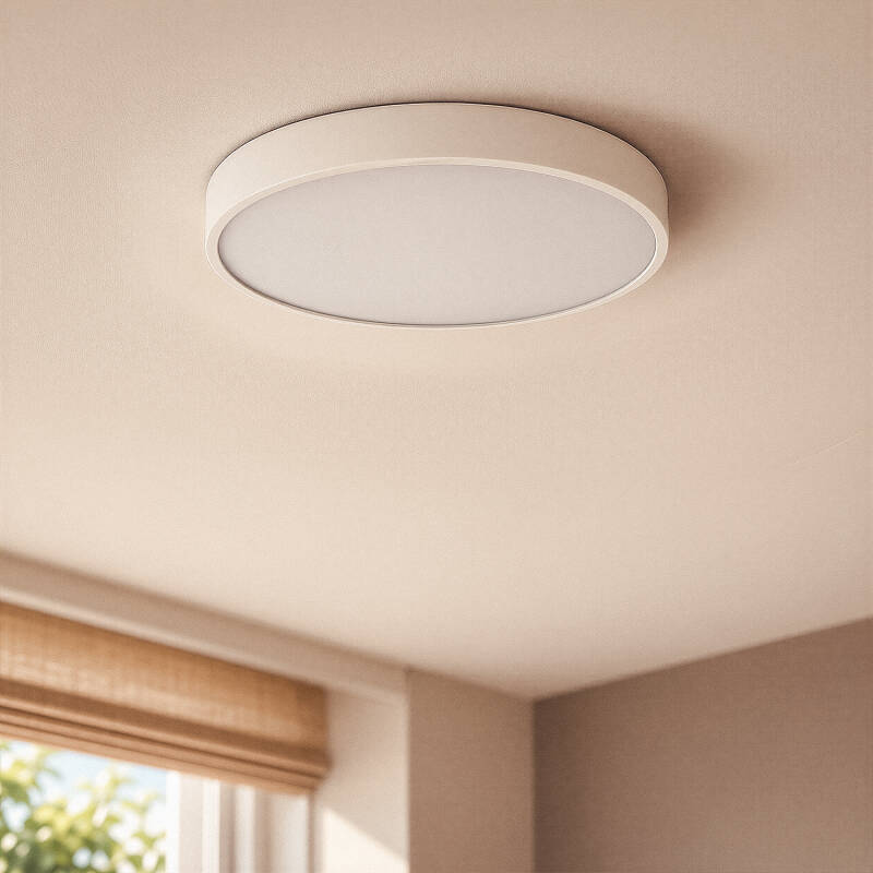 Plafón LED 30W Circular Metal Ø400 mm CCT Seleccionável Hidria