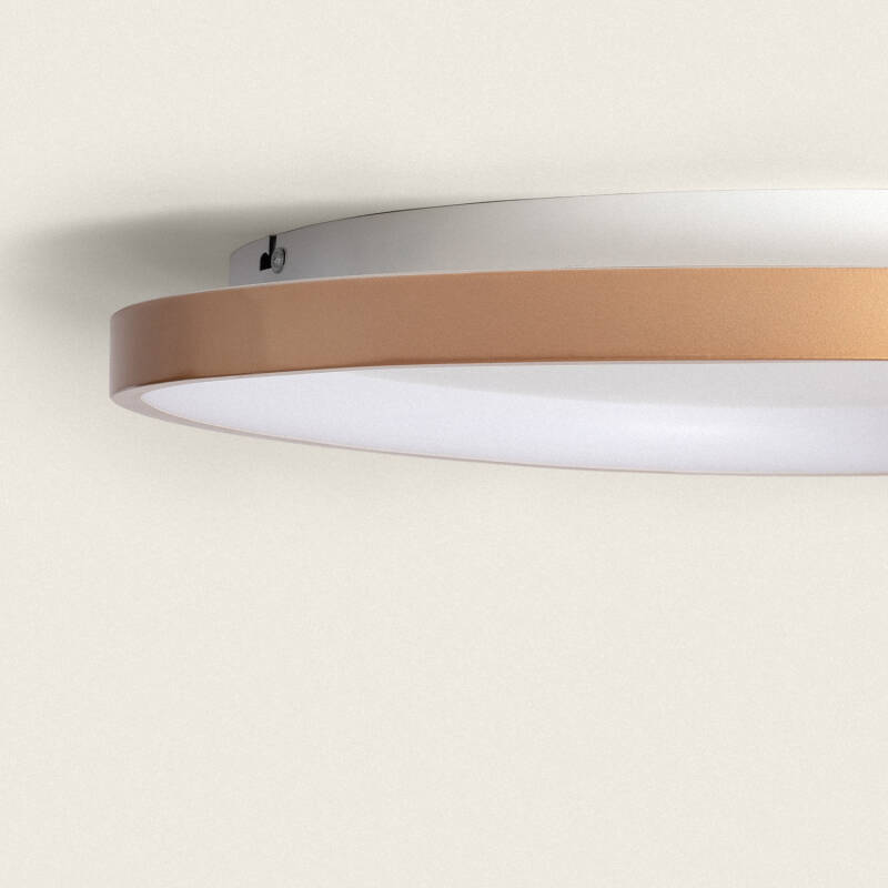 Plafón LED 30W Ovalado em Alumínio Ø600 mm CCT Selecionável Owen