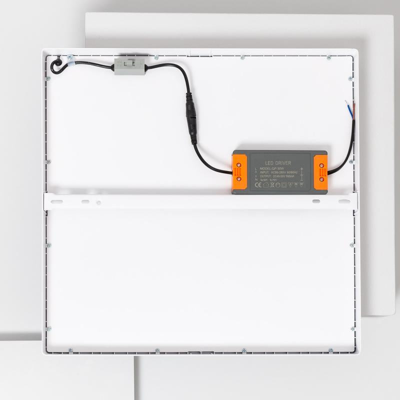 Plafón LED 30W Quadrado Superslim CCT Seleccionável 400x400 mm