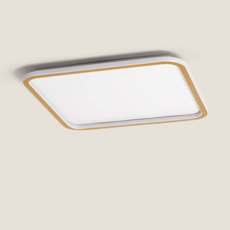 Plafón LED 40W Quadrado em Alumínio 610x610 mm CCT Selecionável Allharo